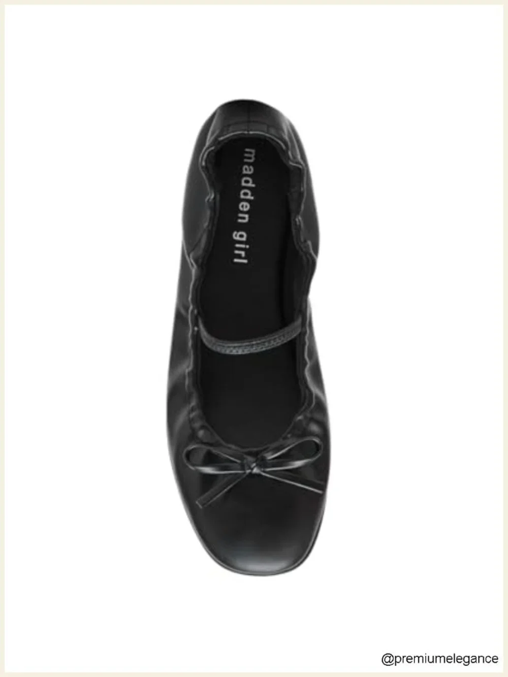 Ballet Flat with Pull-On Closure, Nylon Lining, Rubber Sole